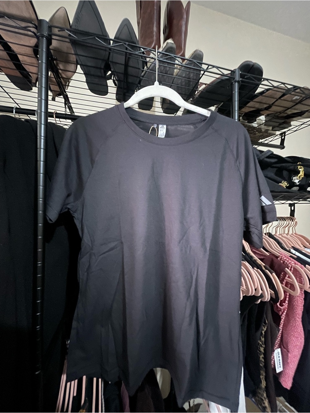 adidas Black Short Sleeve Crew T-Shirt